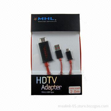 MHL Cable for Samsung Only, Supports I9100 and 9220